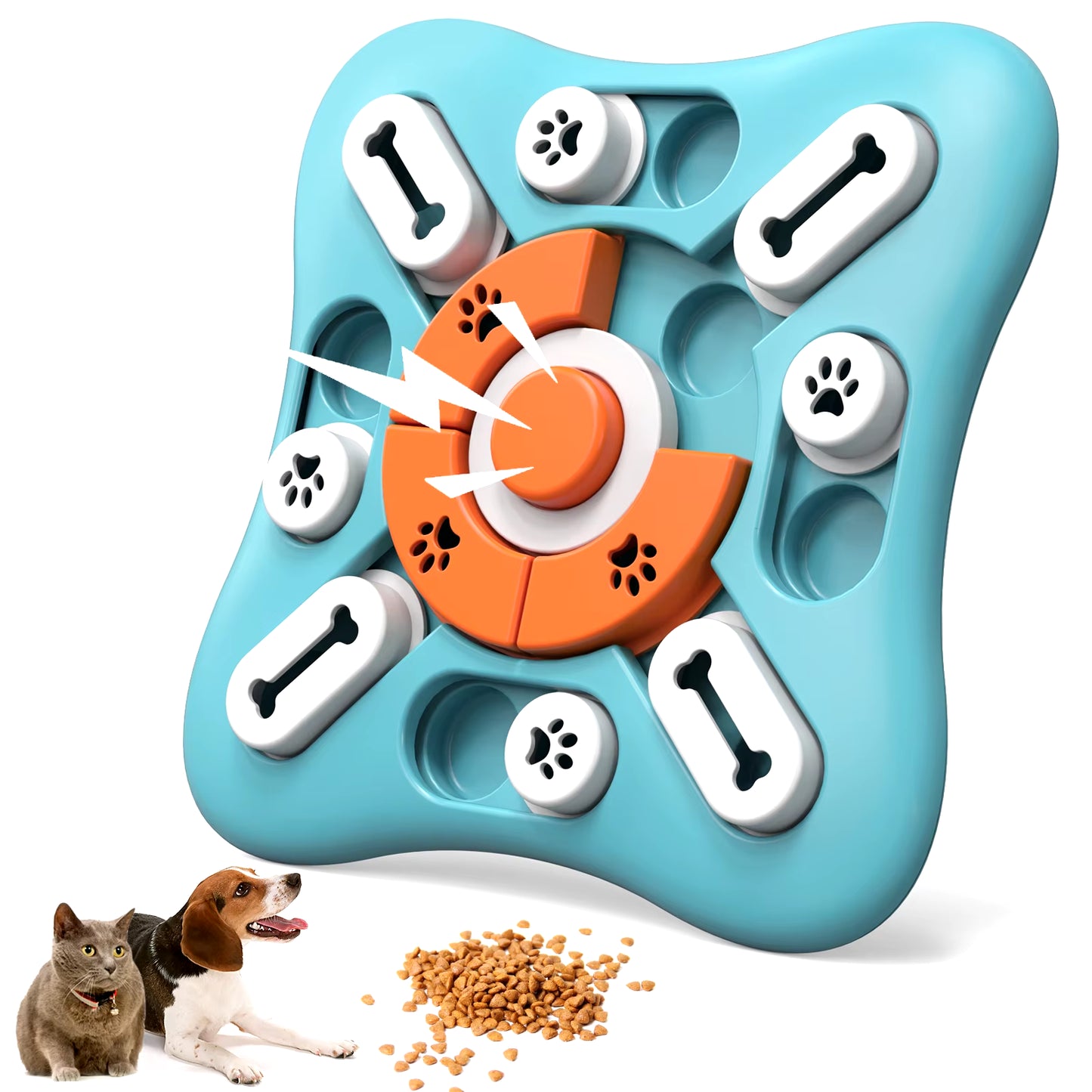 Dog Puzzle Toys for IQ Training & Mental Enrichment, Interactive Dog Toys for Large Medium Small Dogs，Dog Treat Puzzle Dispensin