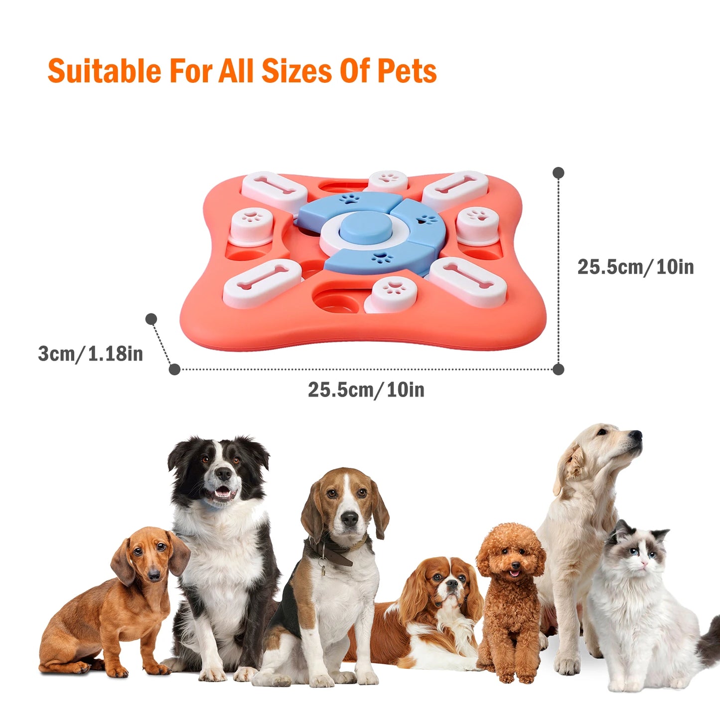 Dog Puzzle Toys for IQ Training & Mental Enrichment, Interactive Dog Toys for Large Medium Small Dogs，Dog Treat Puzzle Dispensin